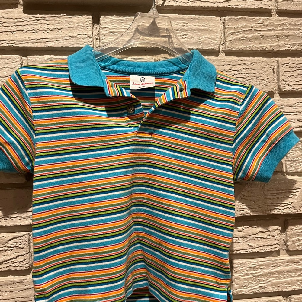 Hanna Andersson Blue and Yellow Polo Shirt